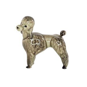 Hagen Renaker Thin Grey Poodle Standing Puppy Dog Miniature Figurine